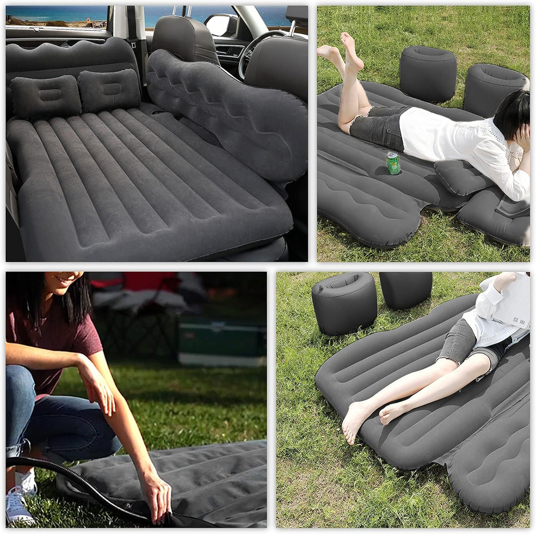 Ergocar Auto Luftmatratze Camping Matratze Aufblasbar 2 Personen mit Kissen Luftmatratze SUV MPV Auf