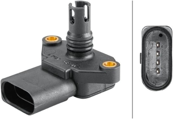 HELLA 6PP 358 152-161 Sensor, Ladedruck - 4-polig - geschraubt