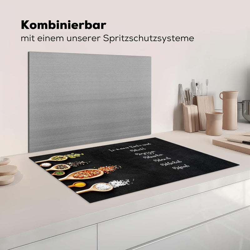 KitchenYeah© Herdabdeckplatte Einteilig Ceranfeld Abdeckplatte Küche Ceranfeldabdeckung Anti Rutsch