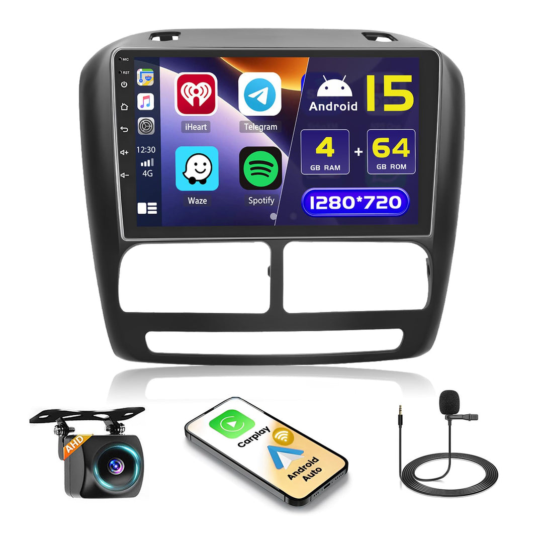 Hikity 4+64GB Android 15 Autoradio für FIAT Doblo 2010-2015/Opel Combo 2011-2018 Mit Wireless Carpla