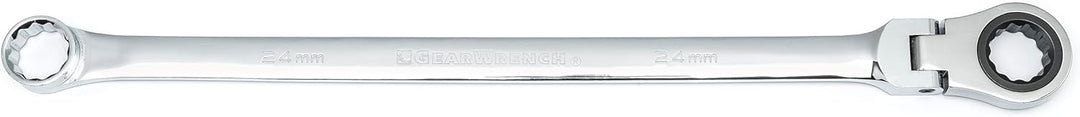 GEARWRENCH Getriebe 12 Stück XL Flex Head Doppelkasten-Ratschenschlüssel, 24 mm – 86024, Schwarz 24m