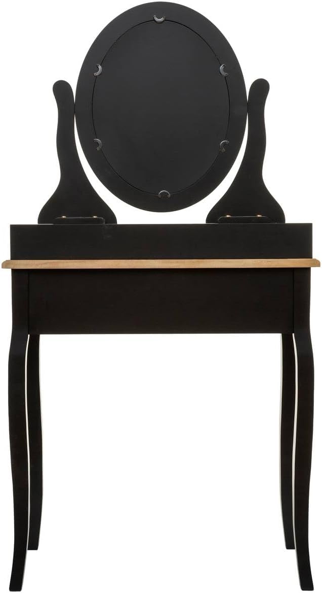 Schminktisch Chrysa schwarz - Schwarz - Atmosphera créateur d'intérieur cm Schwarz, cm Schwarz