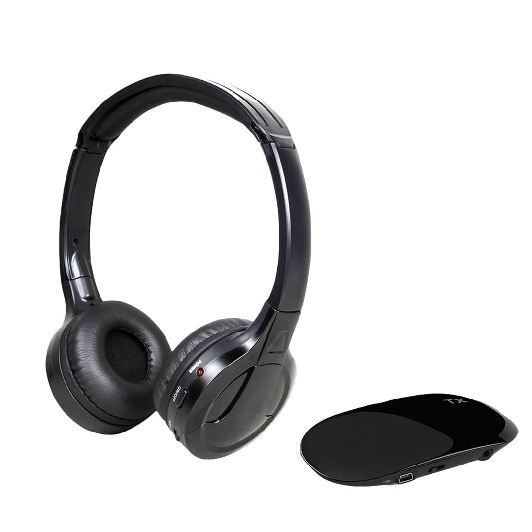 Kabellose Stereo-Kopfhörer für TV, Over-Ear-Headset Kabelgebundene Kopfhörer mit Sender, 20-30m kabe