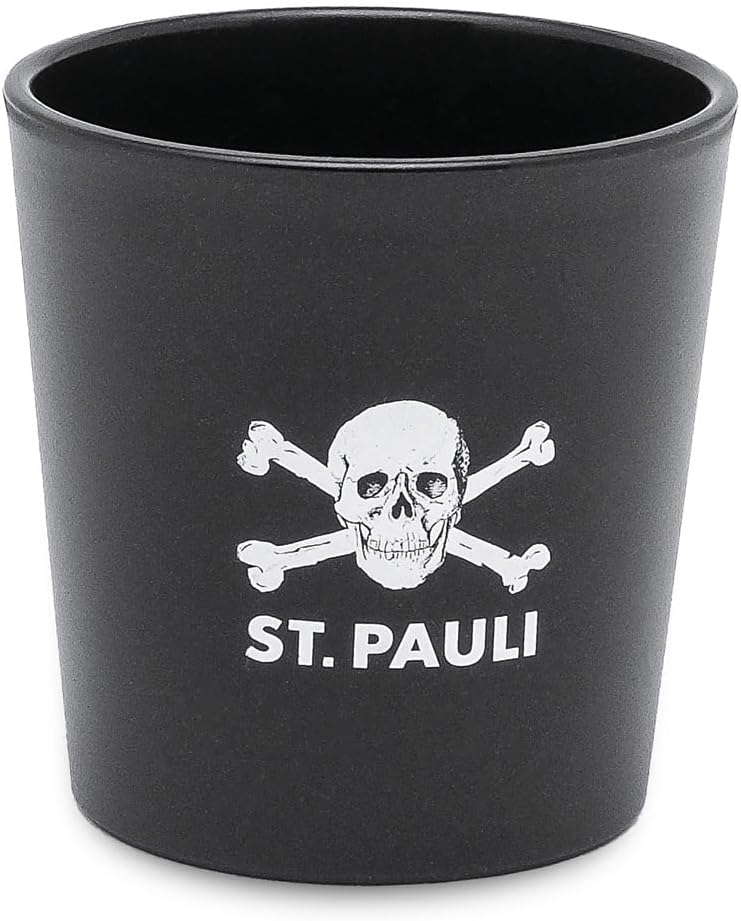 FC St. Pauli Kindergeschirr-Set Kunststoff Totenkopf - Teller, Becher &amp; Schale