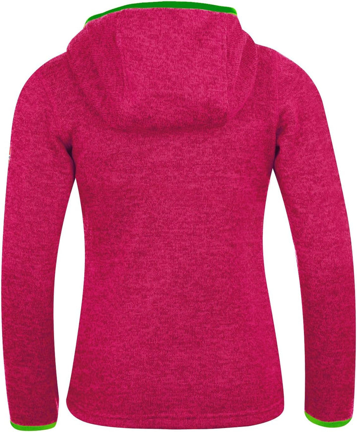 Trollkids Jondalen XT Mädchen Kapuzen Fleecejacke 92 Rosa/Grün, 92 Rosa/Grün