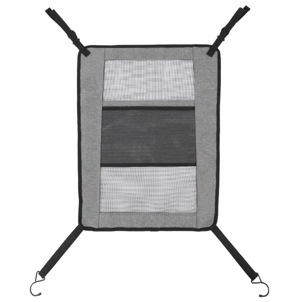 DONGKER Hundegitter Auto, Trennnetz Hund mit Aufbewahrungstasche, 57x45 cm, Universal Sicherheitsbar