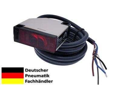 Reflektor-Lichtschranke 12-24 Volt DC Reflexions-Lichtschranke Lichtschranke mit Spiegel IR-Lichtsch