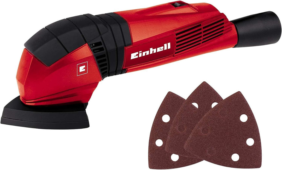 Einhell Deltaschleifer TC-DS 19 (190W, 20000 1/min Schwingzahl, ergonomischer Softgriff, Extreme Fix