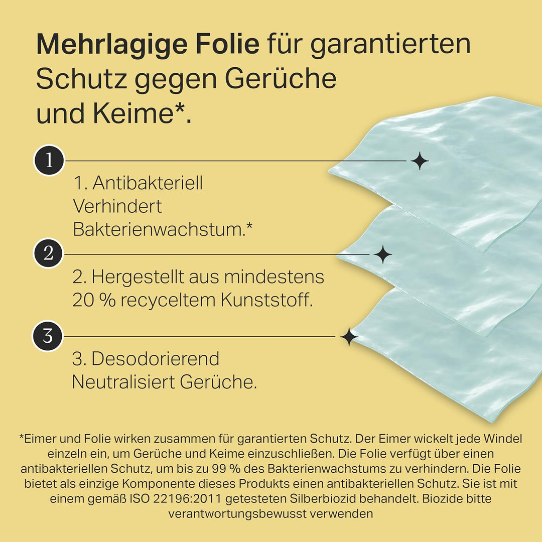 Tommee Tippee Twist &amp; Click Advanced Windelbehälter, Original-Nachfüllkassetten, exklusive 4er-Packu