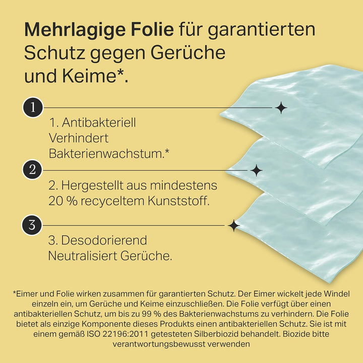 Tommee Tippee Twist &amp; Click Advanced Windelbehälter, Original-Nachfüllkassetten, exklusive 4er-Packu