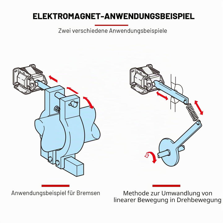 DC-Magnet-Elektromagnet, JF-1683B Push-Pull-Typ DC-Magnet-Elektromagnet 78,4 N 24 V DC 20 mm Hub