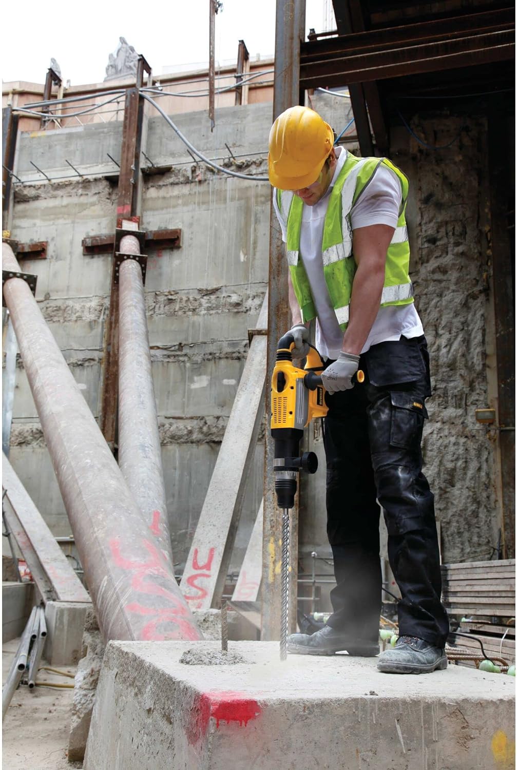 DeWalt Extreme SDS-max Ha mmerbohrer (ø 25 mm, Gesamtlänge 540 mm, Arbeitslänge 400 mm, Anzahl der S