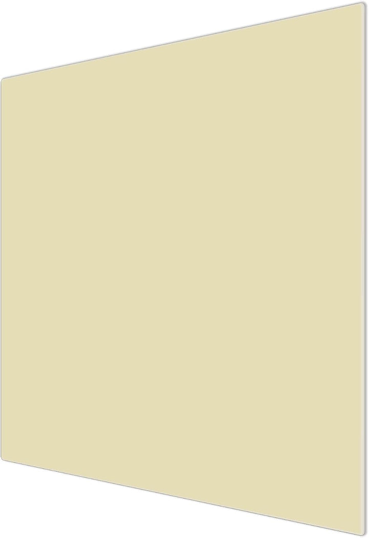banjado® Herdabdeckplatte Glas 1-teilig/Schneidebrett Herdabdeckung mit Motiv Beige/Herdabdeckplatte