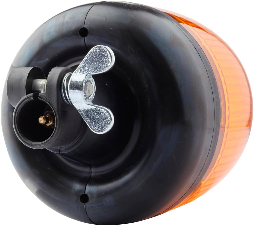 HELLA - Halogen-Rundumkennleuchte - Rota Compact - 12V - gelb - Rohrstutzen, flexibel - Menge: 1 - 2