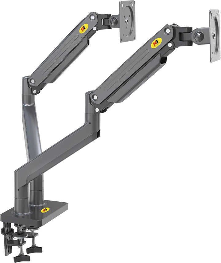 Tischhalterung mit Gasfeder für Zwei 22-32 Zoll LCD-Bildschirme mit VESA max. 100 x 100 mm, bis 15 k