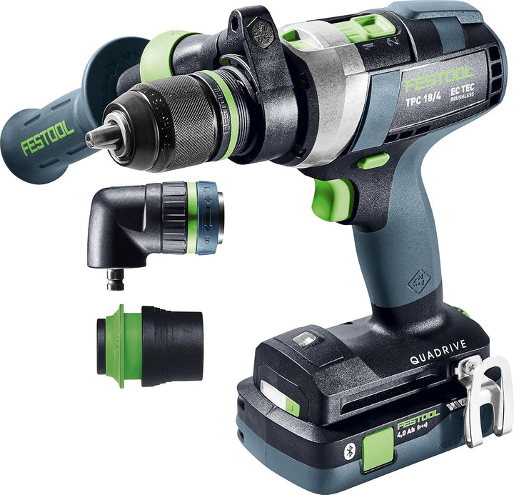 Festool Akku-Schlagbohrschrauber TPC 18/4 5,2/4,0 I-Set QUADRIVE (mit Akkupacks, Schnellladegerät, W