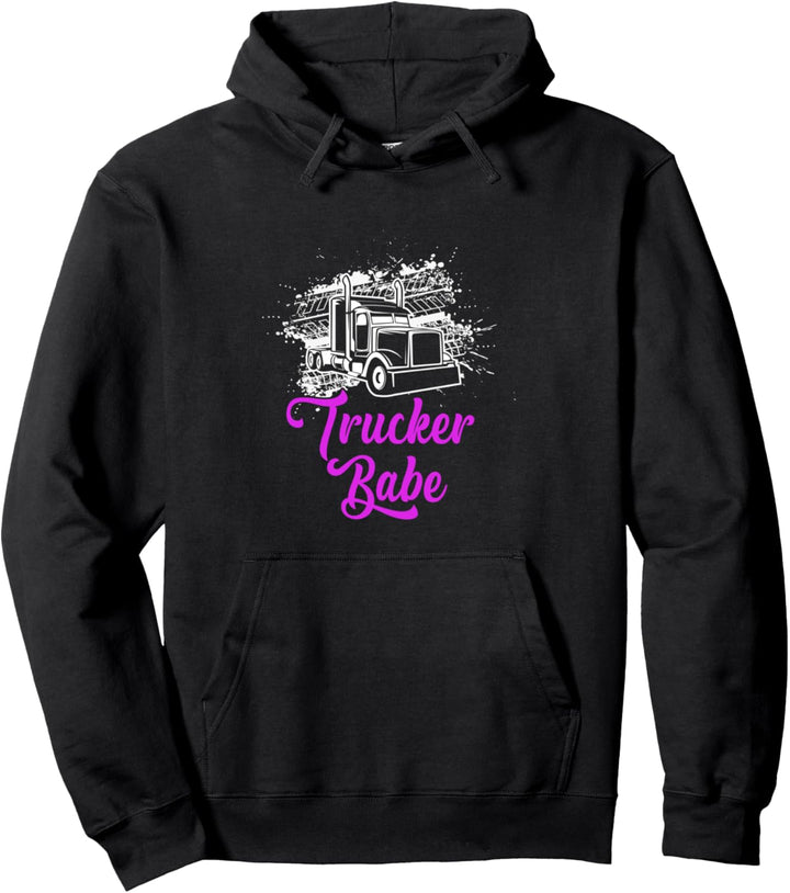 Trucker Babe LKW Fahrerin Kraftfahrerin Pullover Hoodie