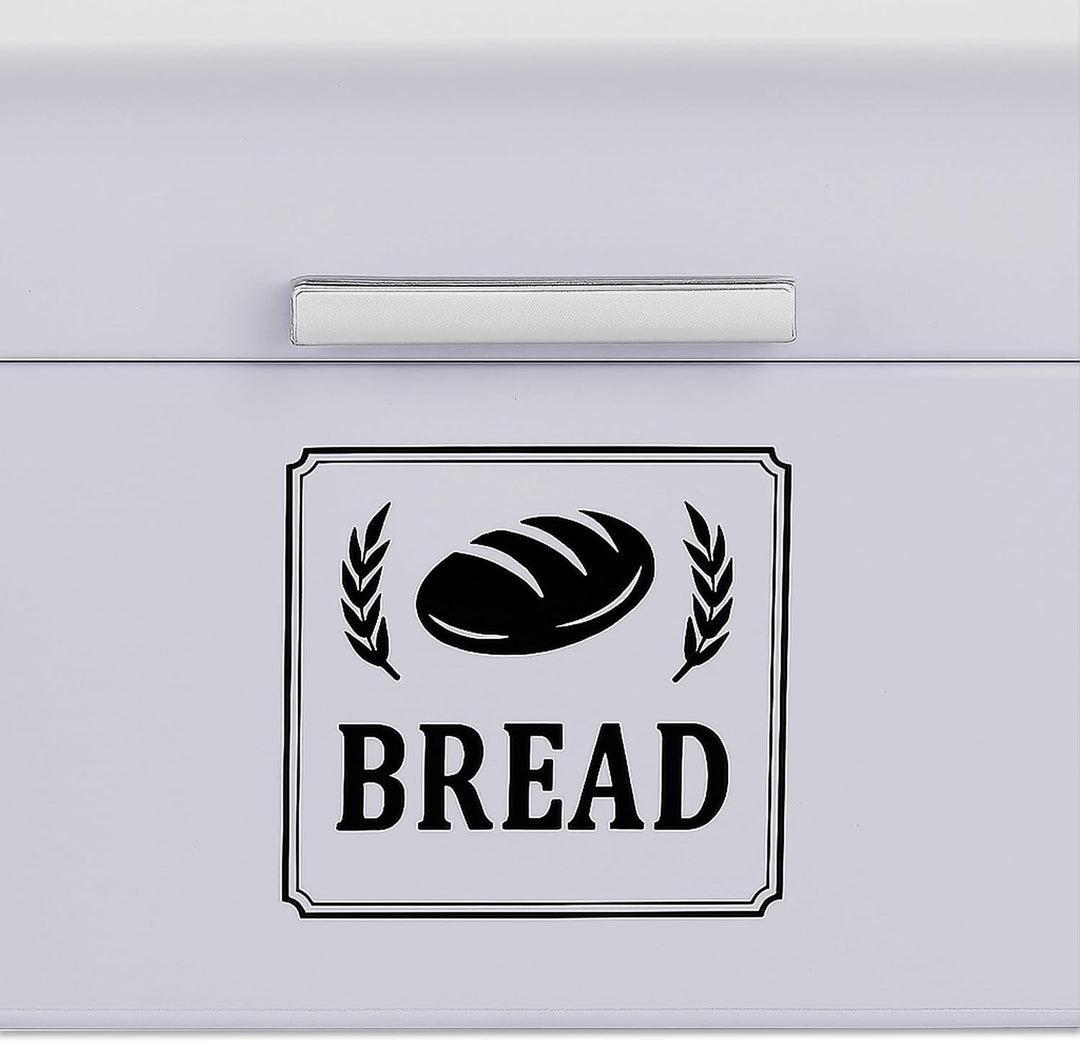 Relaxdays Brotkasten, Brotbox mit Deckel &amp; Griff, HBT: 16,5x30x19 cm, Brot aufbewahren, Brotkiste Re