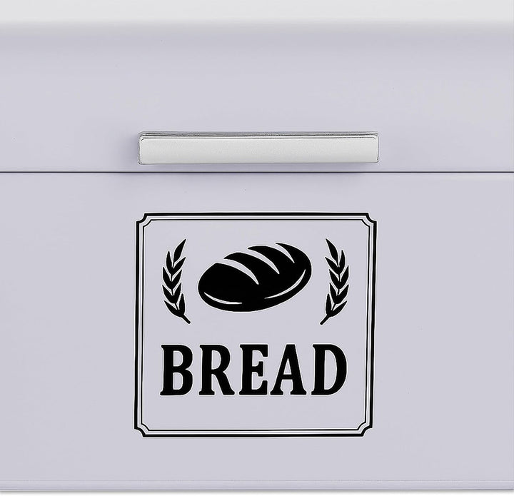 Relaxdays Brotkasten, Brotbox mit Deckel &amp; Griff, HBT: 16,5x30x19 cm, Brot aufbewahren, Brotkiste Re