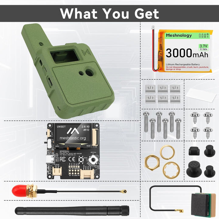 Wio Tracker L1 Board mit 3000mAh Akku und Gehäuse Set – Wio SX1262 nRF52840 Modul Kit für AR duino M