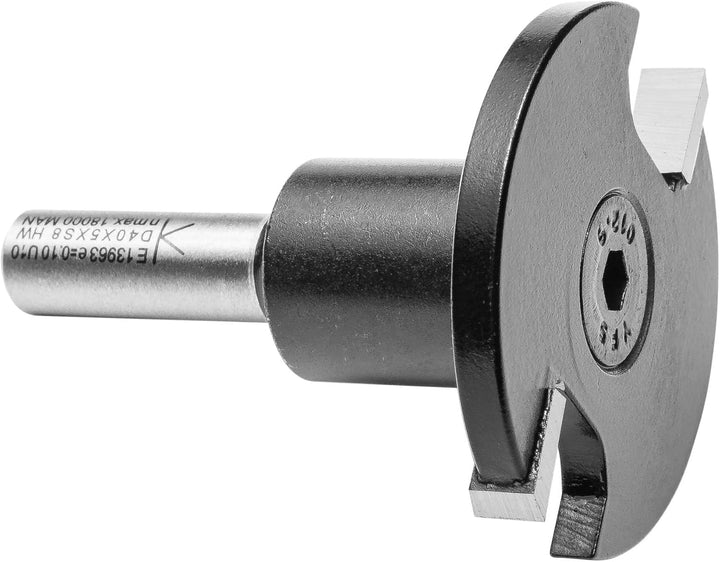 ENT 13963 Scheibennutfräser HW, Schaft (S) 8 mm, Durchmesser (D) 40 mm, NL 5 mm, GL 50 mm, auf Aufna