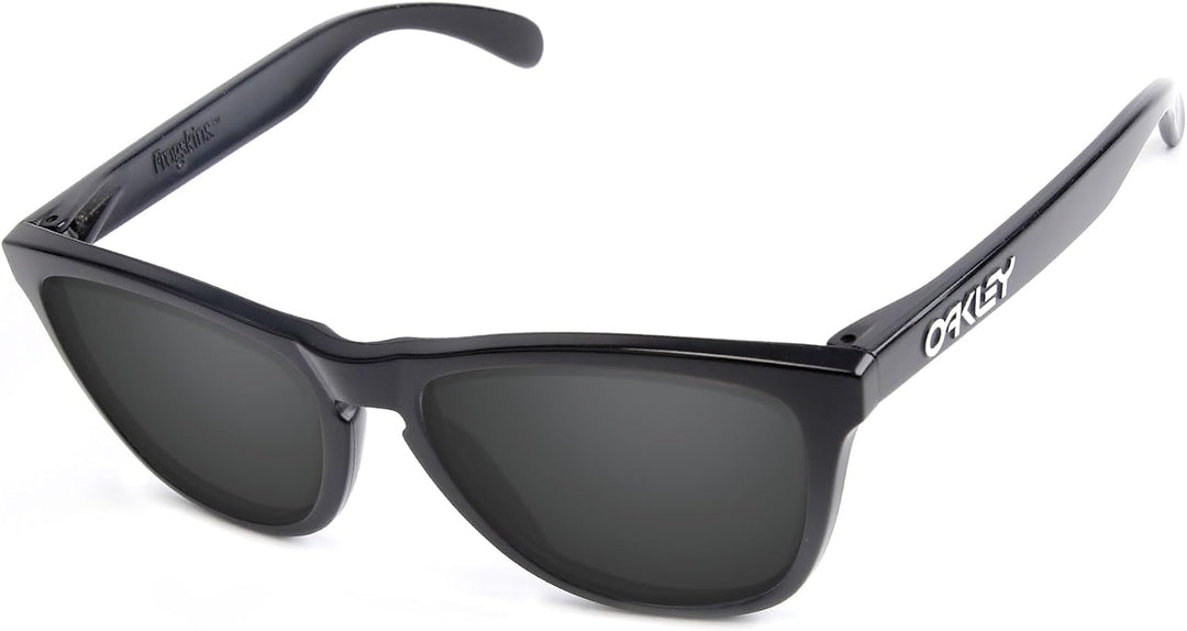 PapaViva Ersatzlinsen für for Oakley Frogskins OO9013 Pro+ Black Grey Polarized