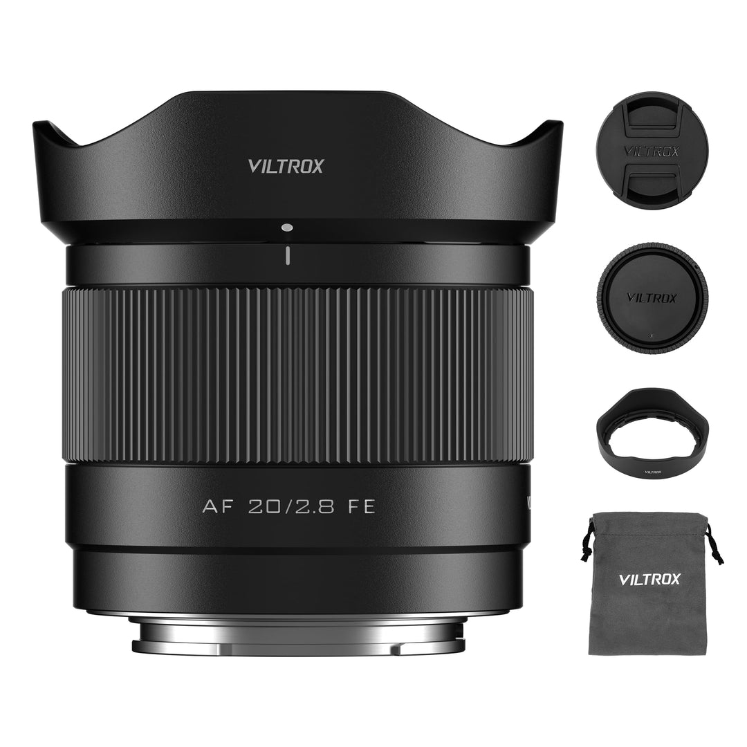 VILTROX AF 20mm F2.8 Air FE Objektiv für Sony E-Mount, 20mm f/2.8 Weitwinkel-Vollformat-Autofokusobj