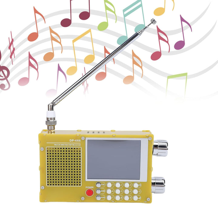CCYLEZ SDR -Radio mit TEF6686 & ESP32, Open Source Full Band Receiver mit RDS, 2,8 "Touchscreen, 500