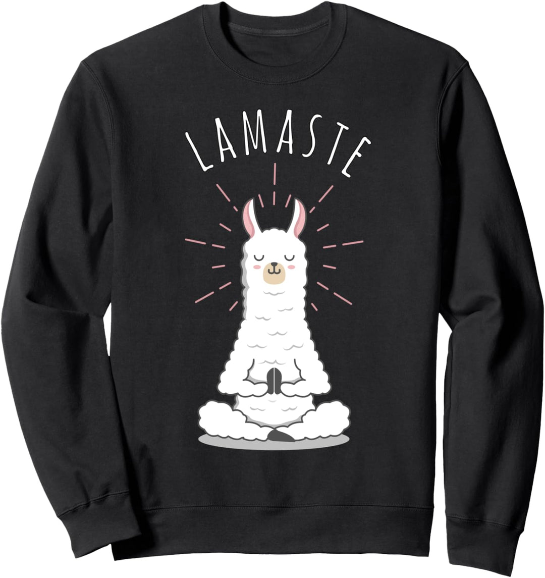 Funny Yoga Namaste Lamaste Sweatshirt
