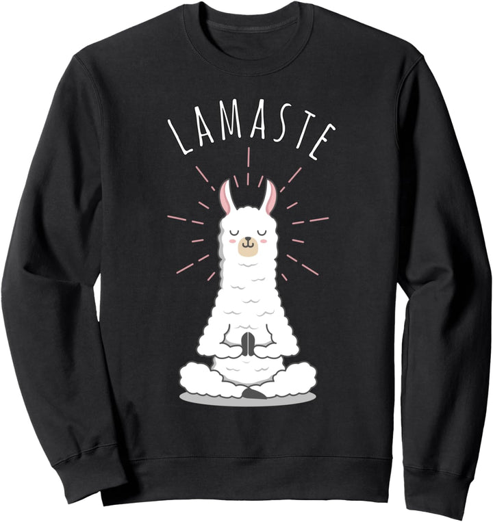 Funny Yoga Namaste Lamaste Sweatshirt