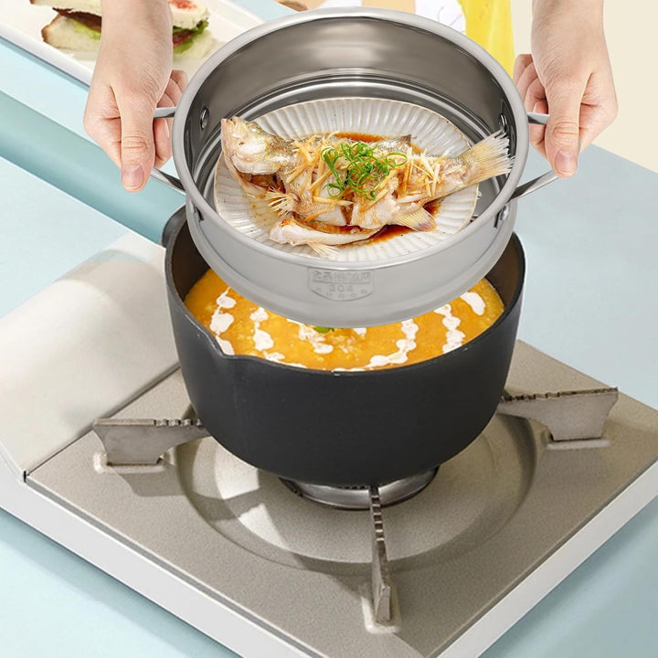 Edelstahl Dampftopf, Kartoffeldämpfer aus Edelstahl, leisch Gemüse Kochen Dampf Topf Küche Topf Damp