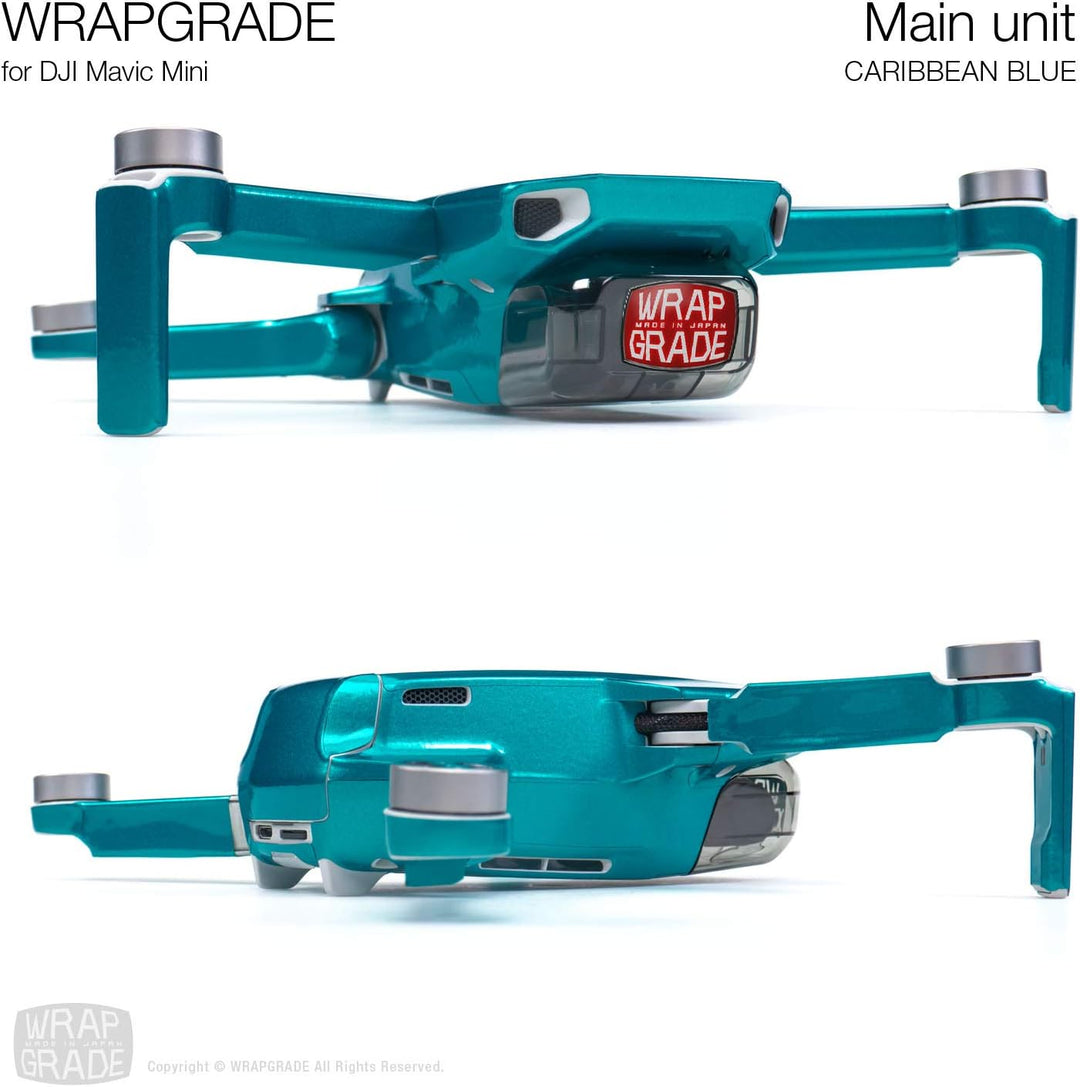 WRAPGRADE Skin kompatibel mit DJI Mavic Mini (Caribbean Blue), Caribbean Blue