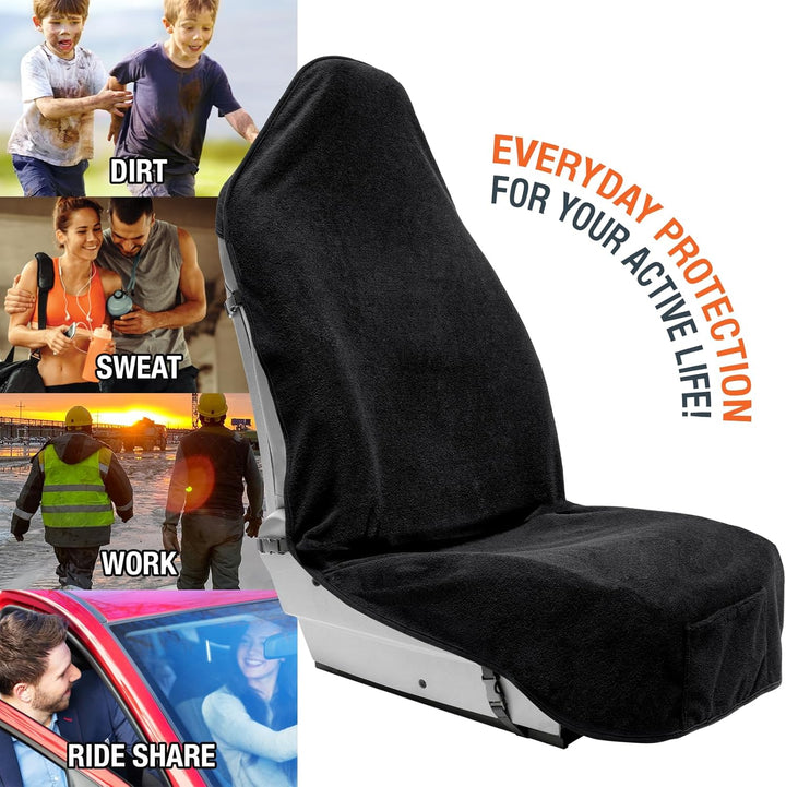 Frottee-Schweisstuch-Sitzbezug; Autositz-Handtuchschutz; ideal für Fitness-Workout; wasserdicht; uni