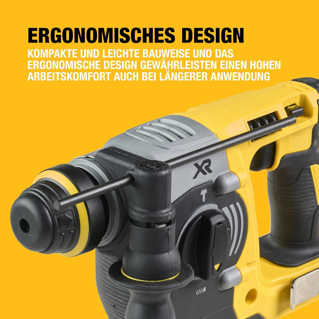 DEWALT SDS-plus XR Akku-Kombihammer / Schlagbohrmaschine DCH273NT (18V, bürstenlos, 24mm, ideal für