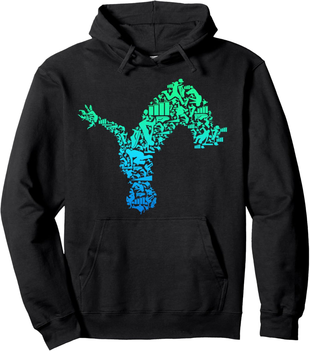 Parkour Parcouring Extremsportler Parcour Jungen & Kinder Pullover Hoodie