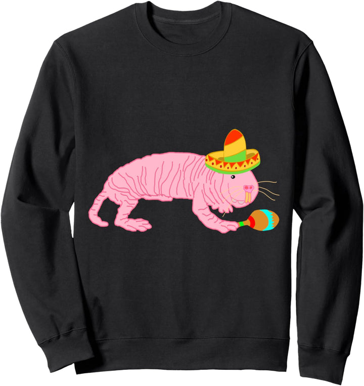 Sombrero Nacktmull Ratte Nagetier Naked Mole Kostüm Sweatshirt