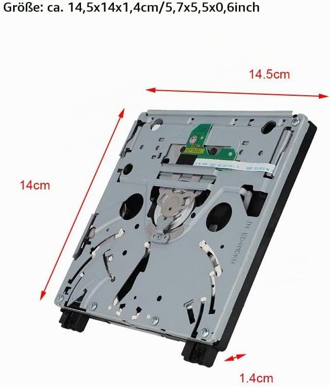 Topiky DVD ROM Laufwerk für Wii-Spielekonsole,Professional Drive Disk Replacement Repair Part DVD RO