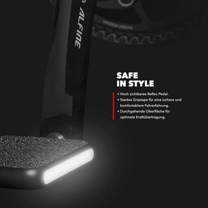 Reflex Urban Pedal + 2 Ersatz Griptape Pads - das ultimative City- und Tourenpedal für alle Schuhart