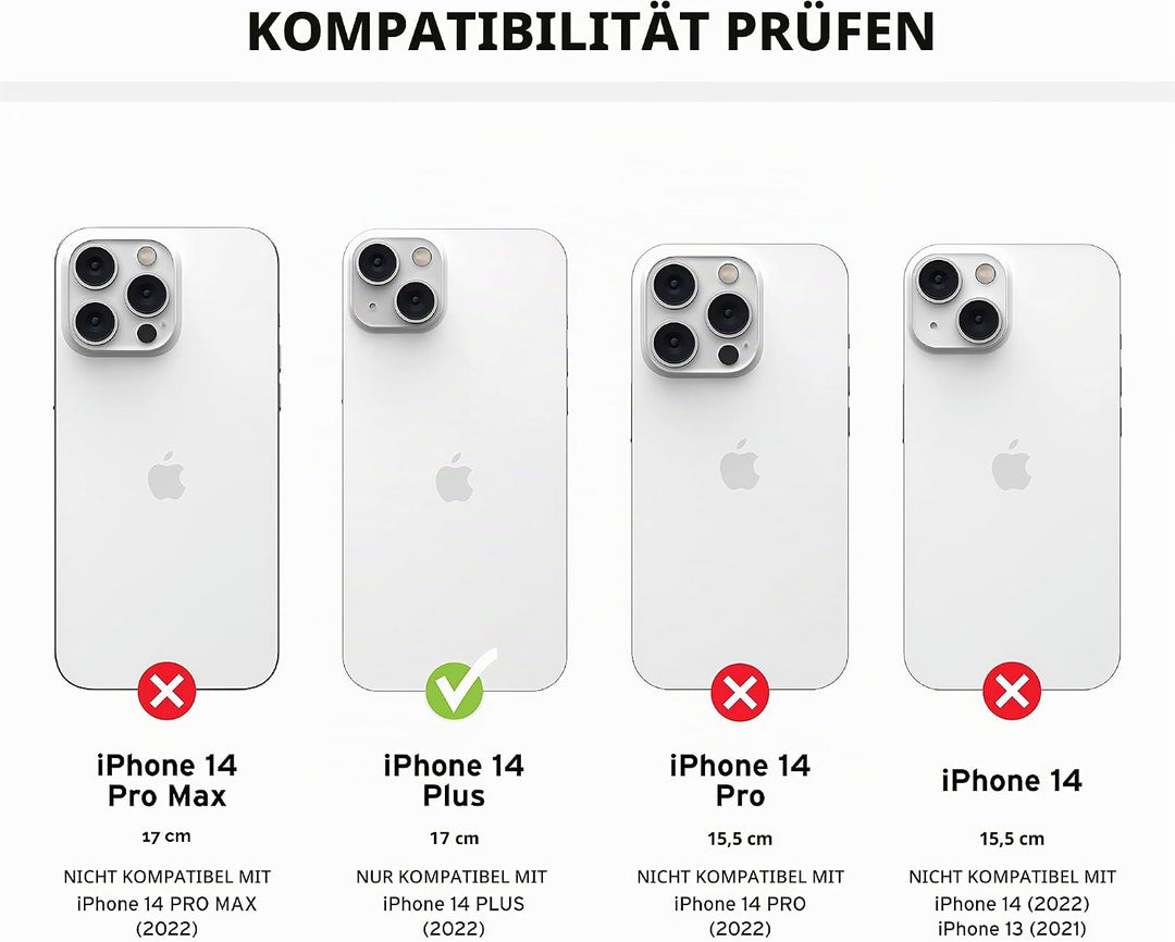 Urban Armor Gear UAG Pathfinder Hülle kompatibel mit Apple iPhone 14 Plus [Wireless Charging kompati