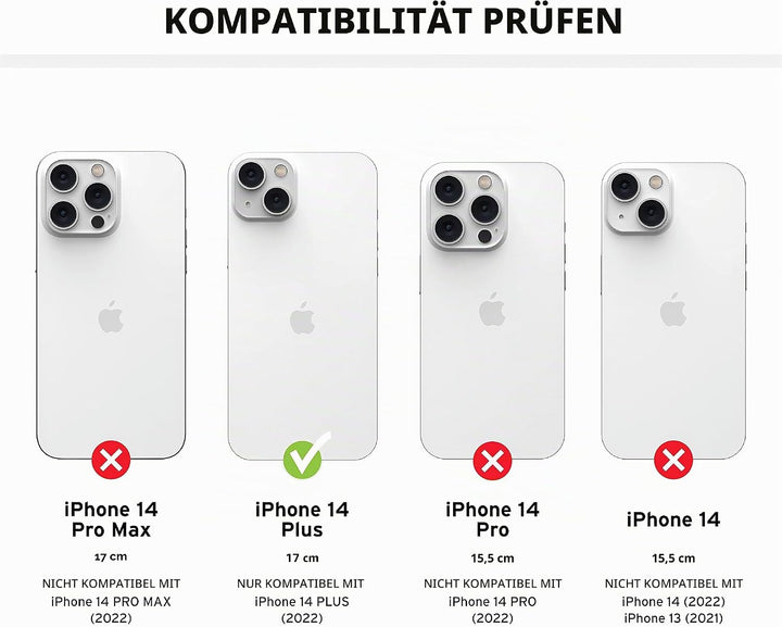 Urban Armor Gear UAG Pathfinder Hülle kompatibel mit Apple iPhone 14 Plus [Wireless Charging kompati