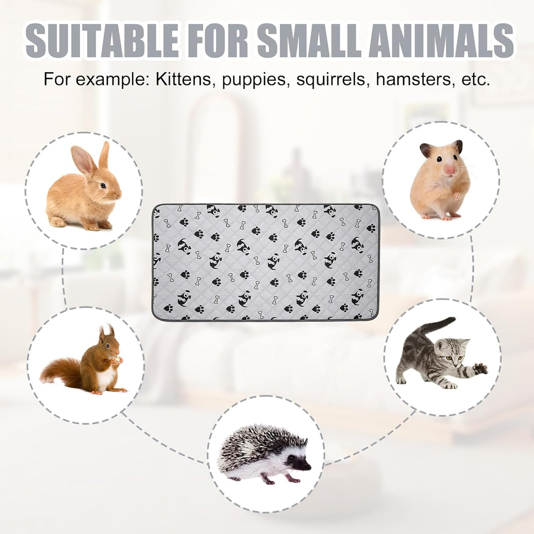 2 Stück PIPI Pads für Meerschweinchen, 120x60cm wasserdichte PIPI Pads Meerschweinchen, Waschbar Hau