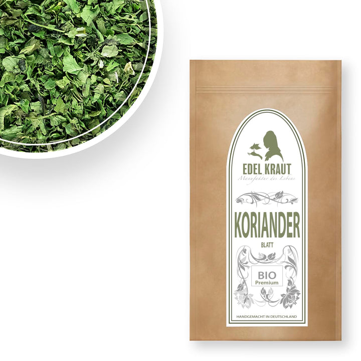 Korianderblätter BIO 500g | EDEL KRAUT - Premium Koriander Blätter getrocknet - 100% naturrein - aus