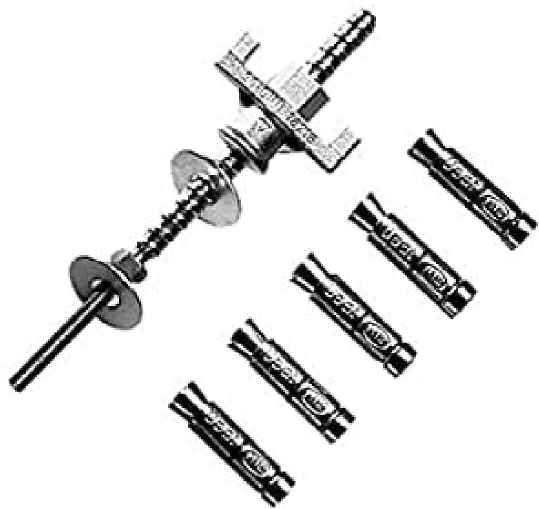 Bosch Accessories 2608002000 Befestigungs-Set für Beton 16mm, 0 W, 0 V Mehrfarbig