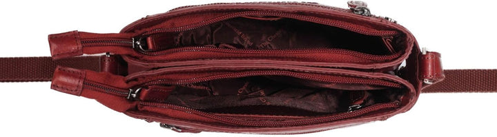 The Chesterfield Brand Antique Buff Laos Umhängetasche Leder 22 cm