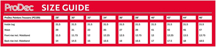 ProDec Malerhose, 91,4 cm, pc19936 36W Weiss, 36W Weiss