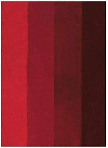 Spirella Badteppich Badematte Badvorleger Duschvorleger Mikrofaser Hochflor flauschig 60x90 cm – Rot