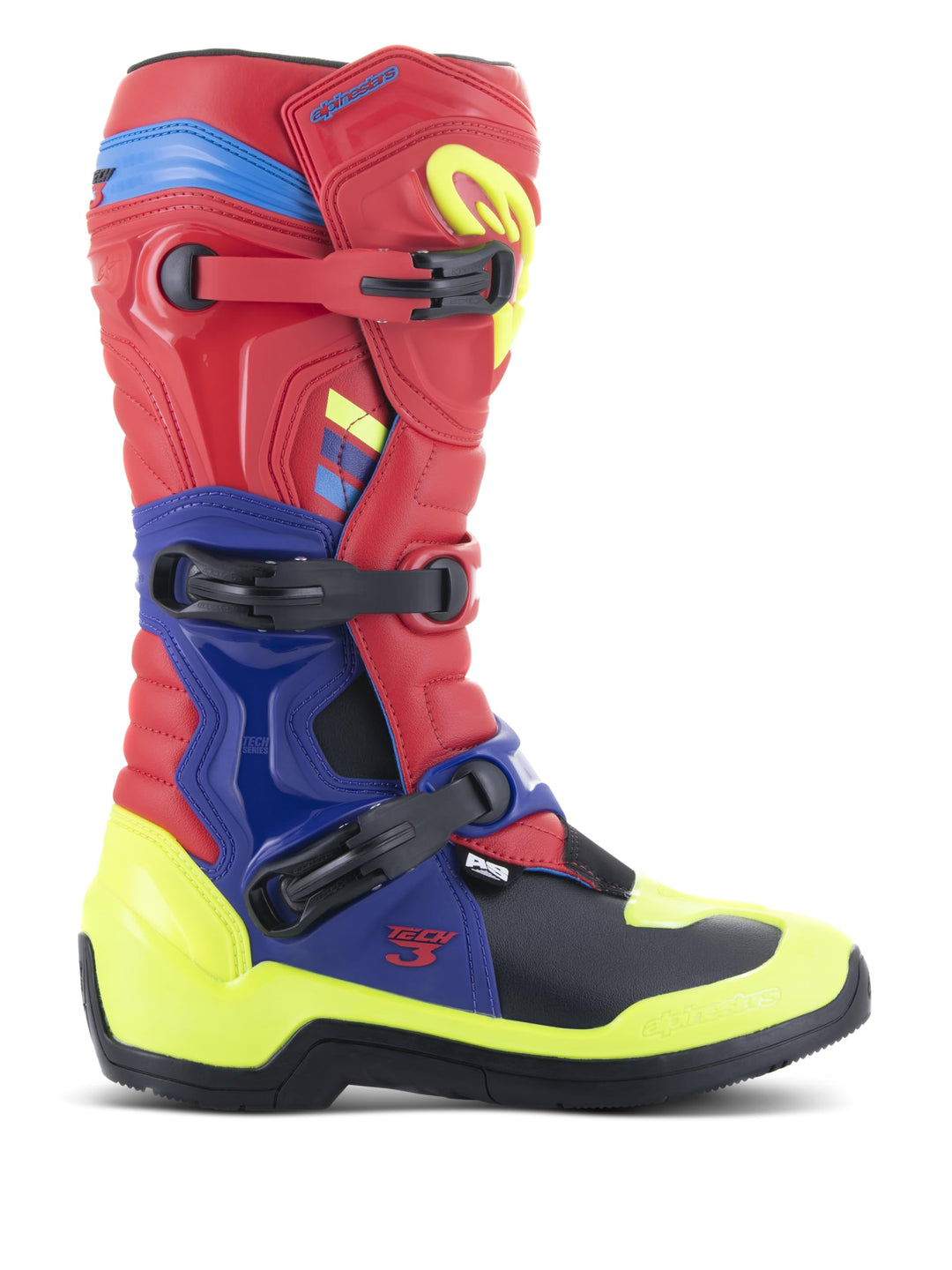 Alpinestars Motocross-Stiefel Tech 3 Schwarz 40.5 EU Mehrfarbig, 40.5 EU Mehrfarbig