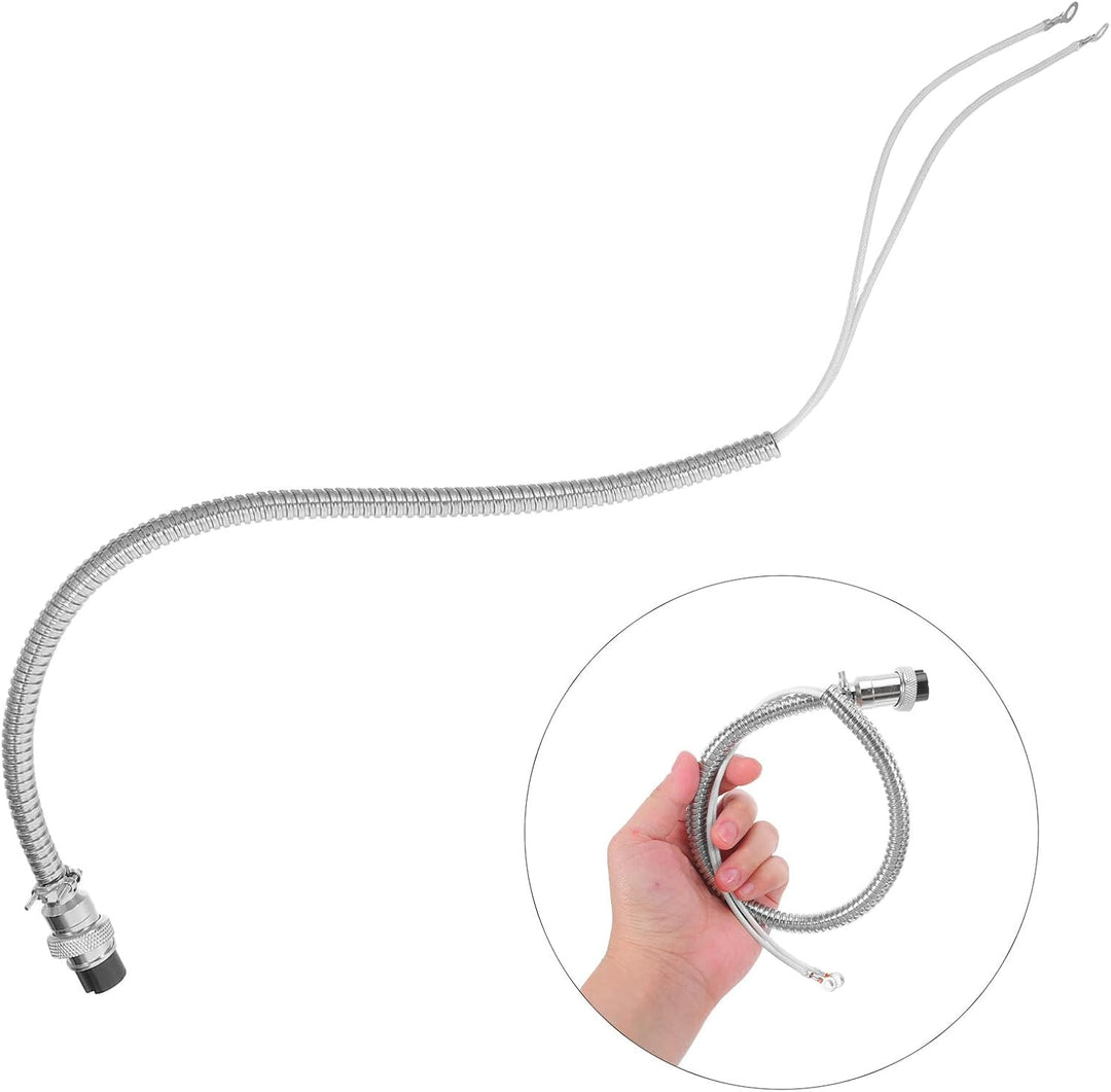 Netzkabel für Popcornmaschine 3-polig 15mm Universeller Kabelbaum mit Hitzebeständiger Ummantelung E