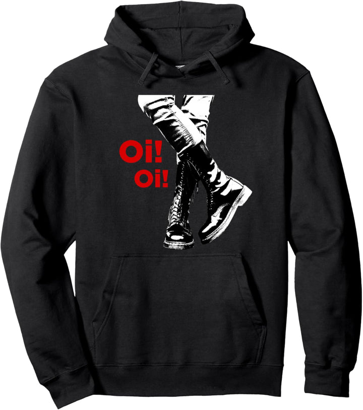 "Oi Oi" Skinhead, Ska, Street Punk, Hardcore Punk Pullover Hoodie