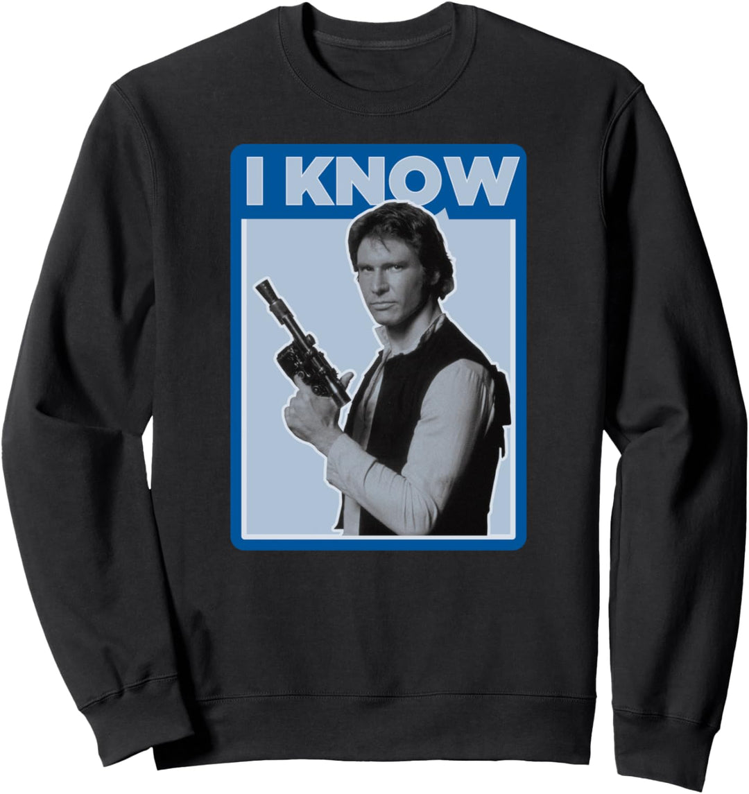 Star Wars Han Solo I Know Side Portrait Sweatshirt